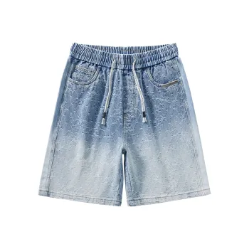 MindBridge Denim Shorts Unisex Light Blue
