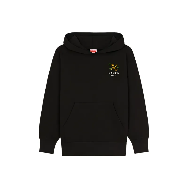 KENZO X Nigo Tiger Tail Oversized Women's Hoodie Black-0