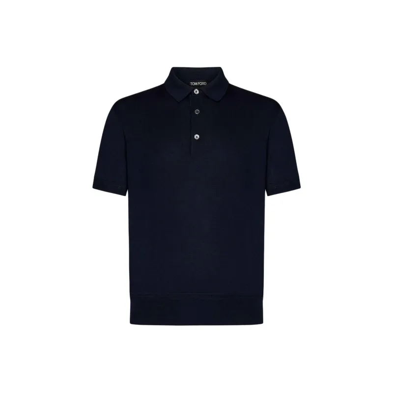 TOM FORD Fint Knit Polo Shirt-0