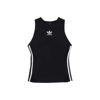 Balenciaga X Adidas Women's Athletic Tank Top Black White