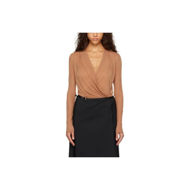 Givenchy Semi sheer Draped Blouse-0