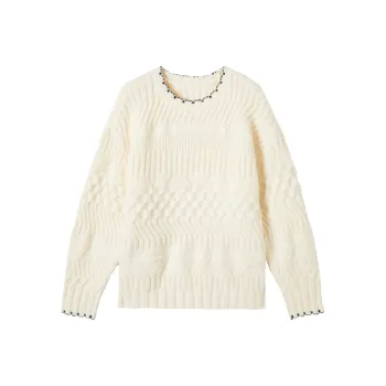 DIALOGUE Sweater Women's Elegant White