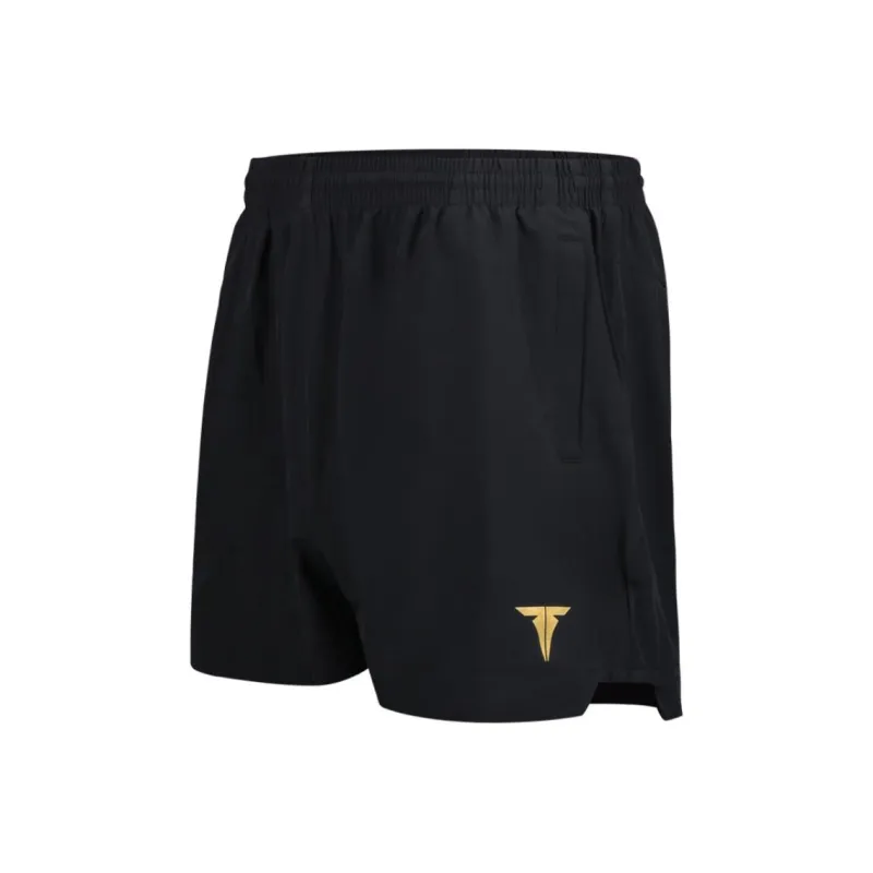 TIBHAR Casual Shorts Men's Black Gold-0