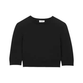 SAINT LAURENT Wool Cropped Top