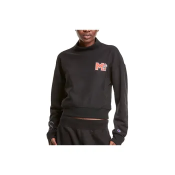 Champion Super Mario Bros Crew Neck Regular Sweatshirt Women's Black