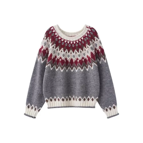 HTMEME Sweaters Women's Gray
