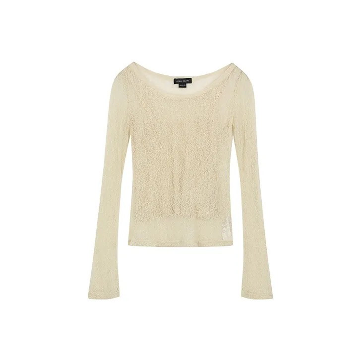 URBAN REVIVO Regular T Shirt Women's Nude Apricot-0