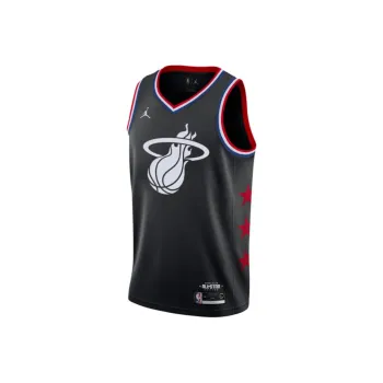 Jordan x NBA Heat Team Basketball Jerseys Unisex Black