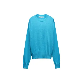 ZARA Knitwear Women's Medium Blue