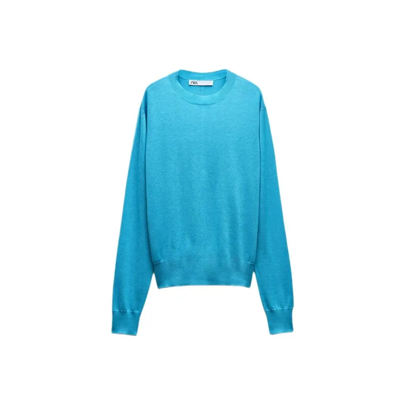 ZARA Knitwear Women's Medium Blue-0