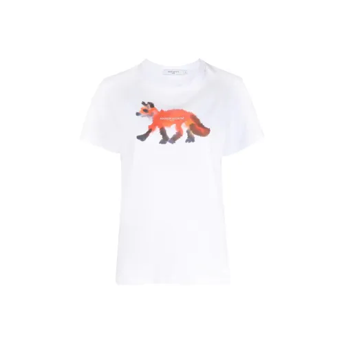 Maison Kitsune Maison Kitsuné X Rop Van Mierlo T Shirts Women's White