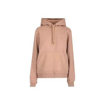 Burberry Logo Hooded Sweatshirt Beige