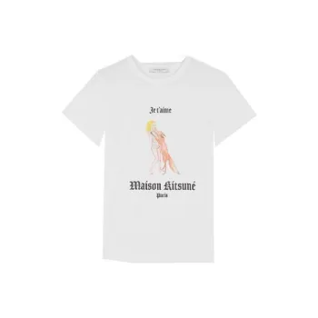Maison Kitsune Maison Kitsuné X Olympia Le-Tan T-Shirts Women's White
