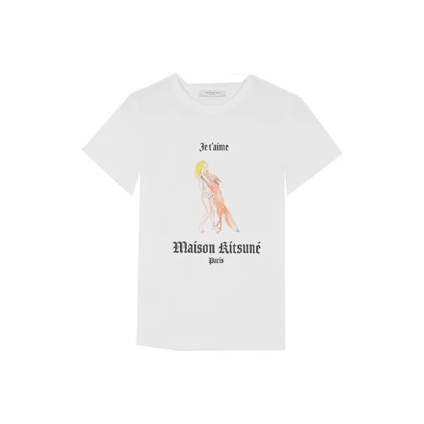 Maison Kitsune Maison Kitsuné X Olympia Le Tan T Shirts Women's White-0