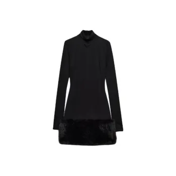 PRADA Long Sleeved Stretched Jersey Dress