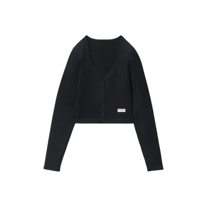 Alexander Wang V neck Cropped Cardigan-0