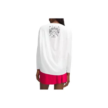 Lululemon Melbourne 2 Drop Shoulder Sleeve T Shirt Women's White