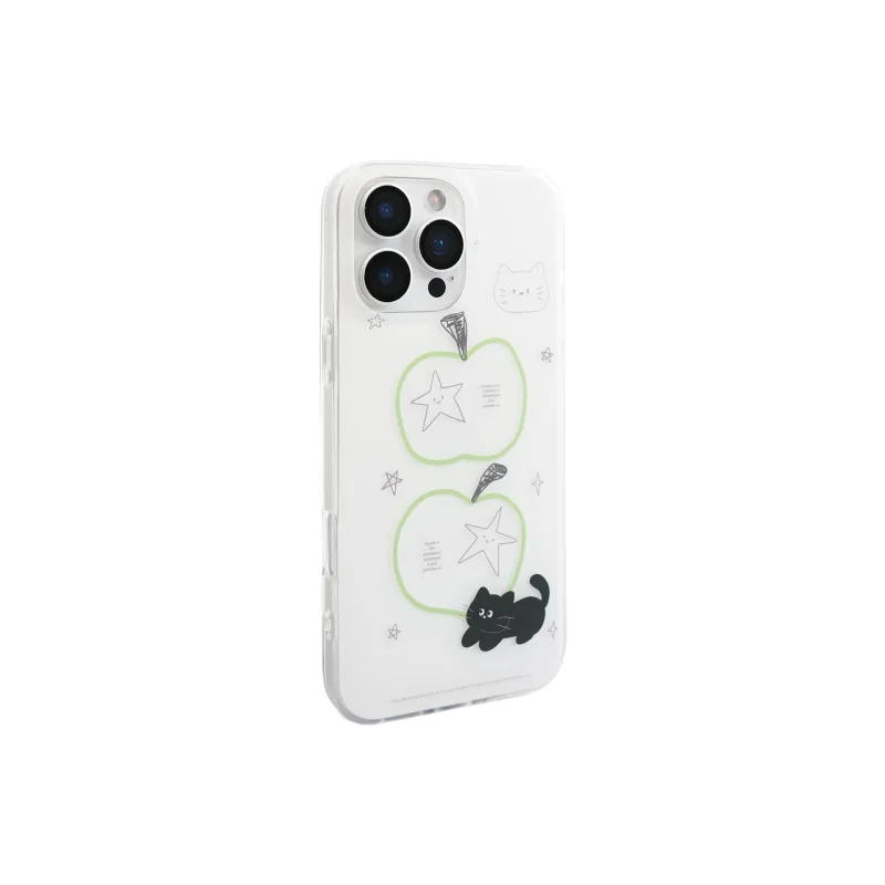 Wei Xin Acrylic Material Stars Apple Black Cat Phone Cases Compatible With IPhone 16/15 Pro Max/Apple 13/14 Pro/Max-3