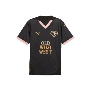 PUMA SS24 Soccer Jersey Men's Pink Black Gold