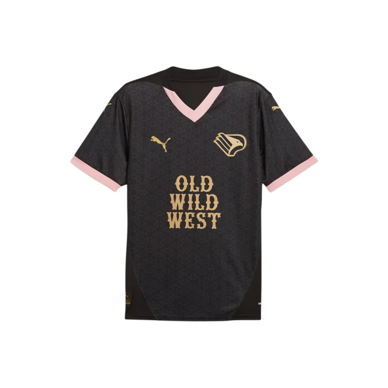 PUMA SS24 Soccer Jersey Men's Pink Black Gold-0