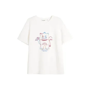 Olrain T Shirts Women's Ecru