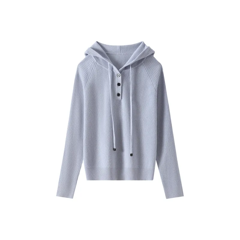 H YXIANG Sweater Women's Black/Camel/Blue-3