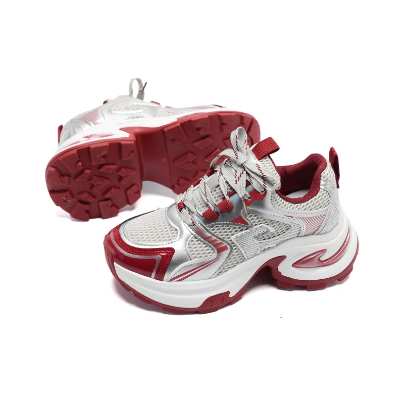 7 SEVFUN Wear resistant And Lightweight Low Top Chunky Sneakers Women's-13