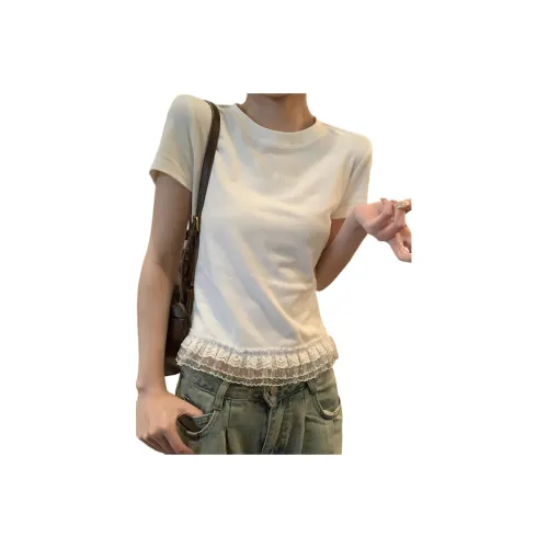 KAISER Set in Sleeve T Shirt Women's White
