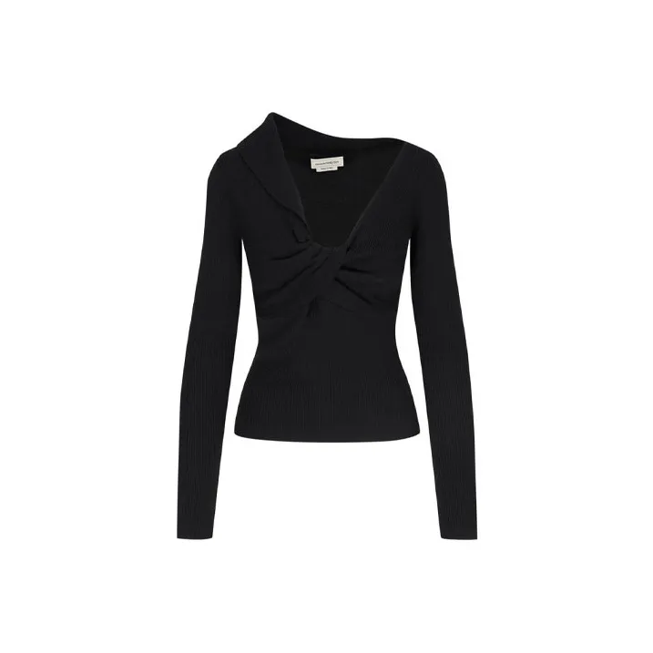 Alexander McQueen FW21 Slim Fit Knitwear Women's Black-0