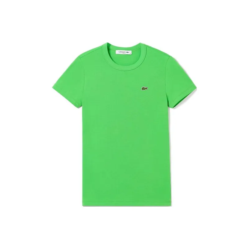 LACOSTE Logo patch Organic Cotton T shirt-0