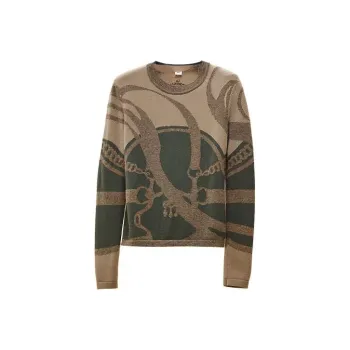 HERMES FW22 Sweater Women's Gobi Green