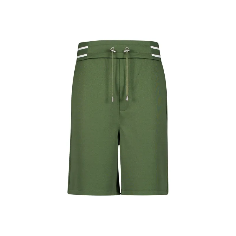 BALMAIN Logo print Drawstring Shorts-0