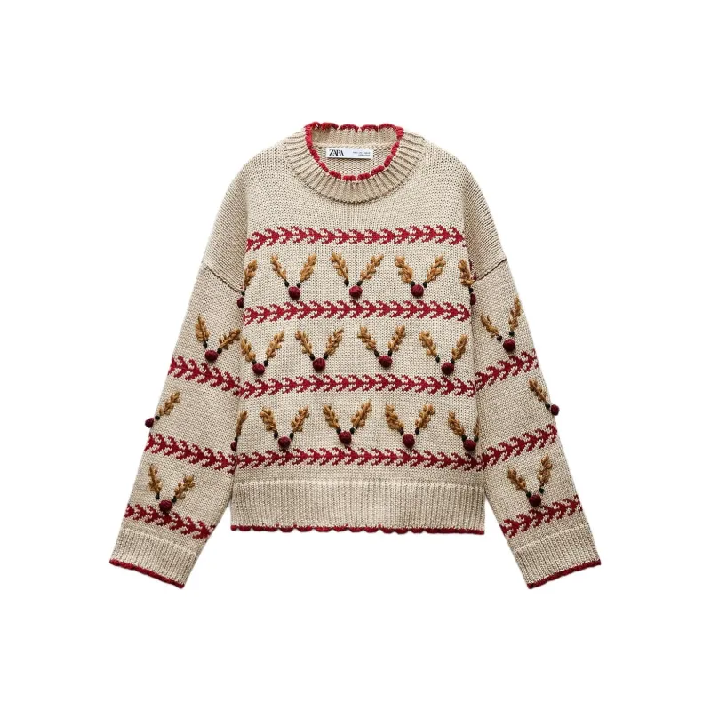 ZARA Sweater Women's Light Brown-0