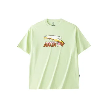 Anta Life Collection Sports Life Collection Drop Shoulder Sleeve T Shirt Women's Pistachio Green