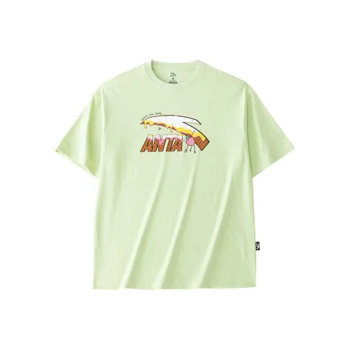 Anta Life Collection Sports Life Collection Drop Shoulder Sleeve T Shirt Women's Pistachio Green