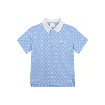 MLB Mlb Old Flower Polo Shirt Women's Sky Blue