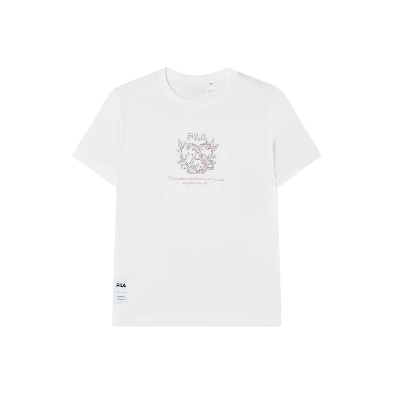 FILA Heritage SS24 T Shirt Women's Sun White-0