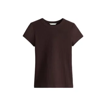 H&M T Shirts Women's Dark Brown