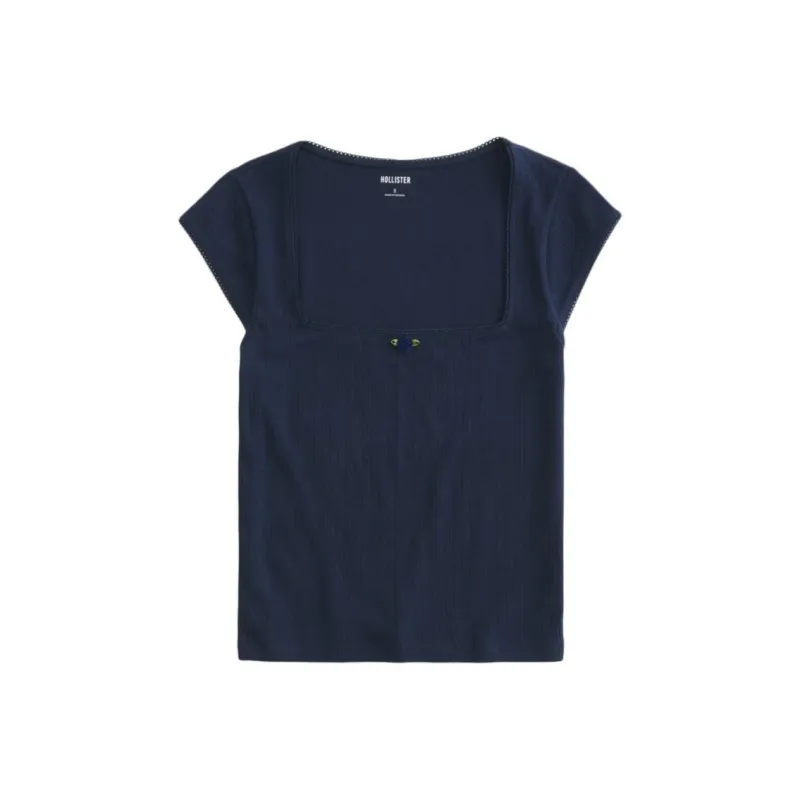 Hollister Regular T Shirt Women's Marine Blue-0