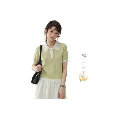 Princess Berdele Set in Sleeve T Shirt Women's Light Green