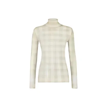 FENDI Sheer Turtleneck Sweater 'Rosewood'