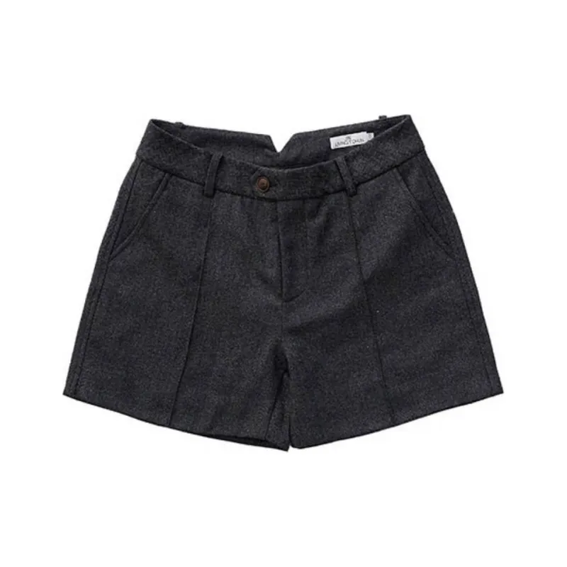 LIVINGTOWN Casual Shorts Unisex Dark Gray-0