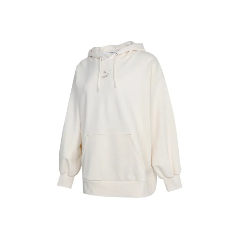 PUMA CLASSICS+ Sweatshirt Women's Ivory-0
