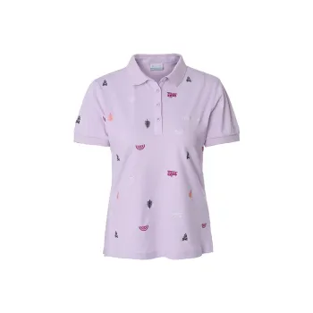 Columbia City Outdoor Collection Casual Collection Polo Shirt Women's Light Purple