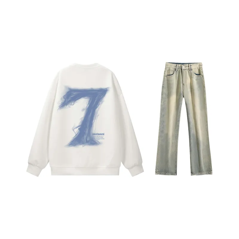SUNSETMONENT Sweatshirt Set Unisex-25