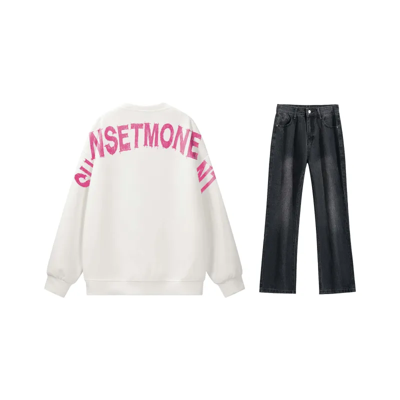 SUNSETMONENT Sweatshirt Set Unisex-5