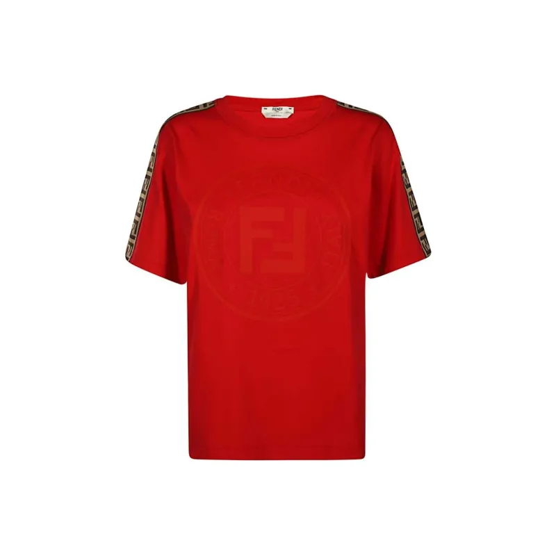 FENDI Regular T-Shirt Women's Red-0