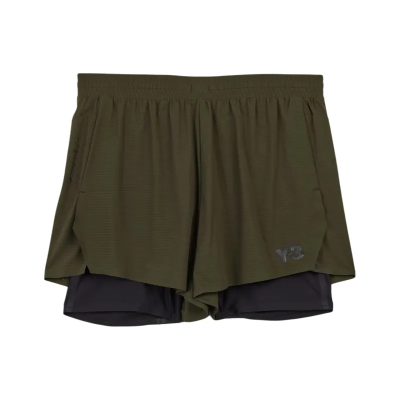 Y 3 Free Shipping With AdiClub Y 3 Running Shorts With Tights-0