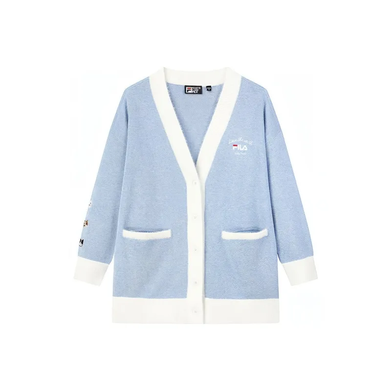 FILA x Pepe Shimada Knitwear Women's Cloud Blue & Heather Gray-0