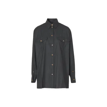 Burberry Shirt Women's Dark Heather Gray
